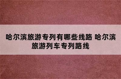 哈尔滨旅游专列有哪些线路 哈尔滨旅游列车专列路线